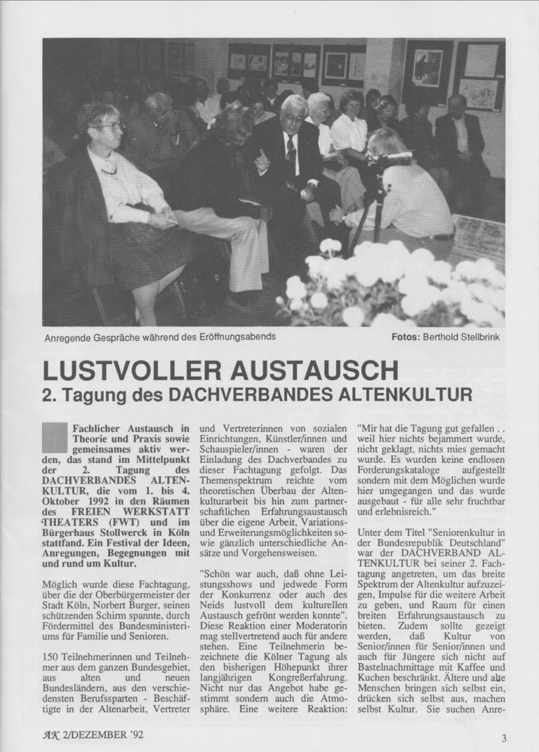 Tagung Dachverband Artikel Seite 1